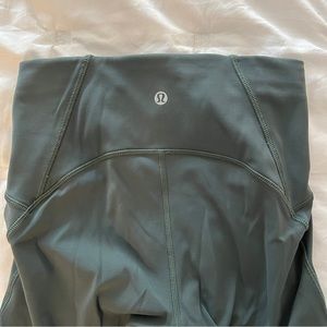Lululemon leggings - 17inch inseam in olive green color